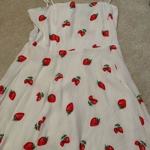 F21 strawberry dress